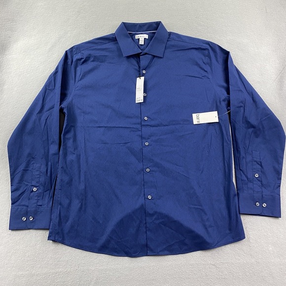 Bar lll Shirt Mens Extra Large Blue Button Up Slim Fit Stretch Casual Comfort - Picture 1 of 7